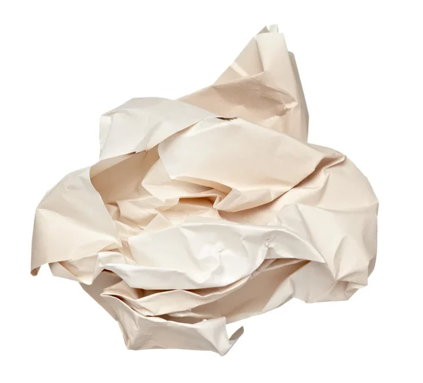 Bola de papel arrugado frustración basura — Foto de Stock
