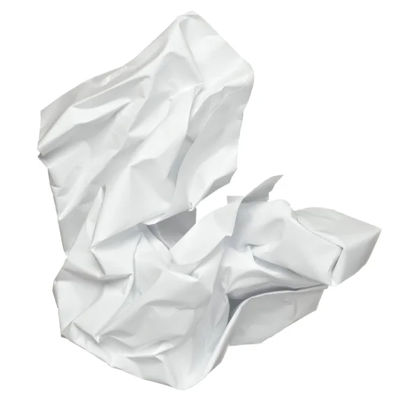 Palla di carta sbriciolato spazzatura frustrazione — Foto Stock