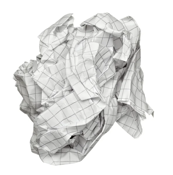 Paper ball crumpled garbage frustration — Stock Photo, Image