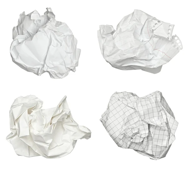 Paper ball crumpled garbage frustration — Stock Photo, Image