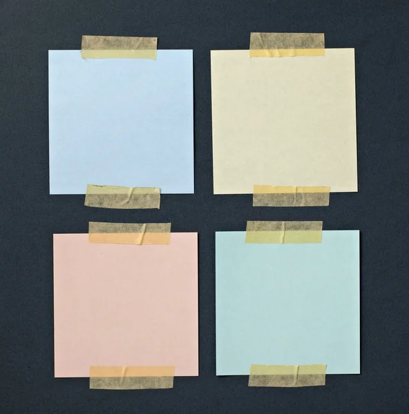 Papel de nota con mensaje de cinta adhesiva —  Fotos de Stock