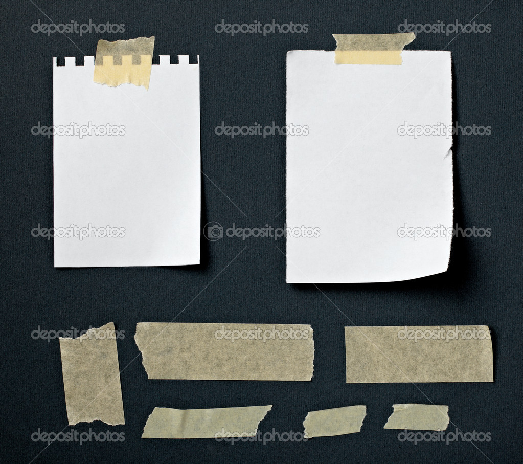 note paper with adhesive tape message