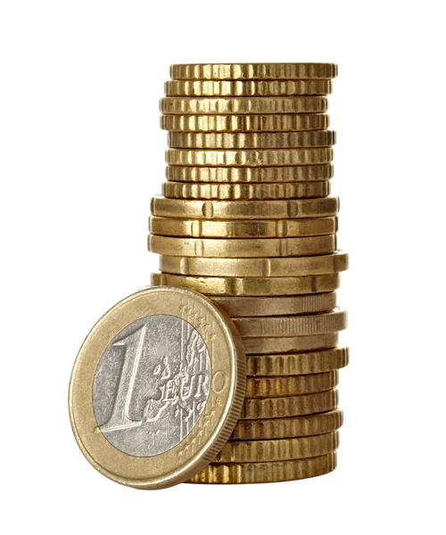 Münzen Eurogeld — Stockfoto