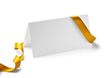 Noel tebrik kartı şerit ile Not