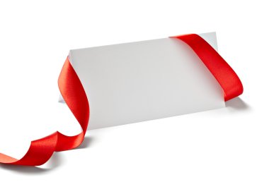 Noel tebrik kartı şerit ile Not