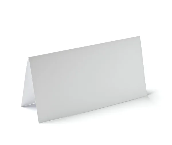 Folded card note leaflet — Stock Photo, Image