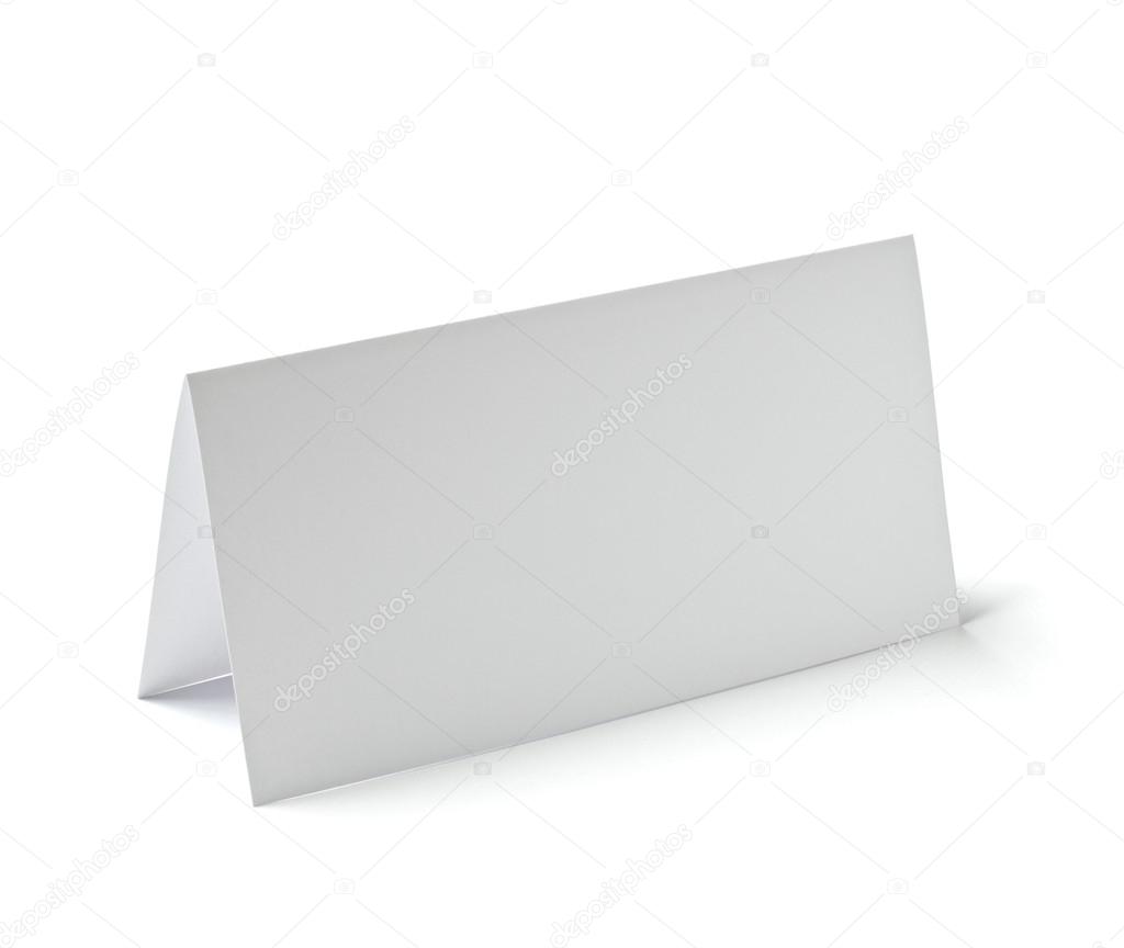 folded card note leaflet