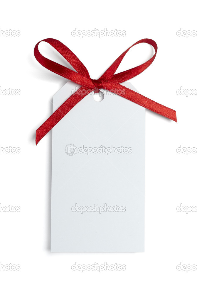 red ribbon card note