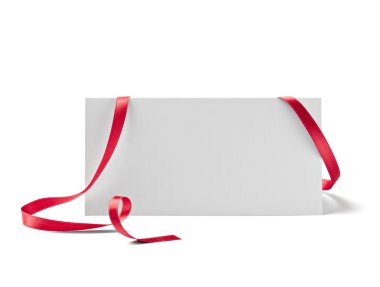 Noel tebrik kartı şerit ile Not