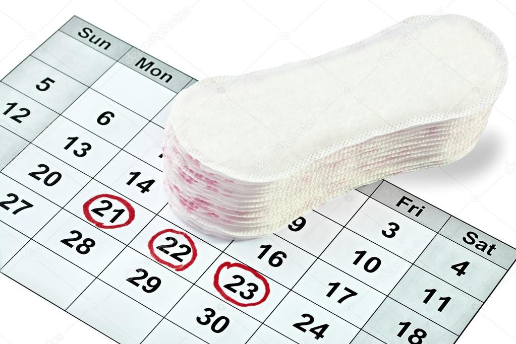 woman hygiene protection menstruation period health care calenda