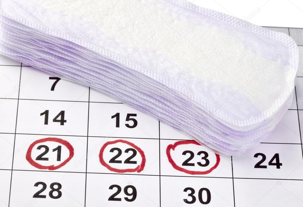 woman hygiene protection menstruation period health care calenda