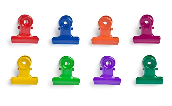 Push pin thumbtack paper clip office business — Stock Photo, Image