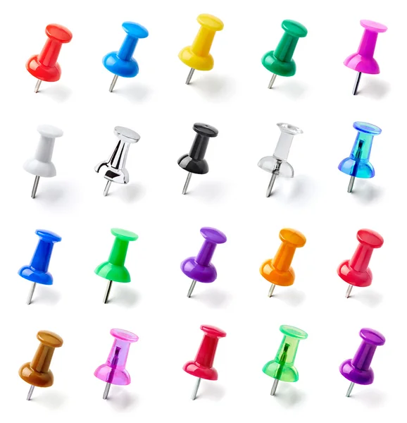 Push pin punaise paperclip office business — Stockfoto