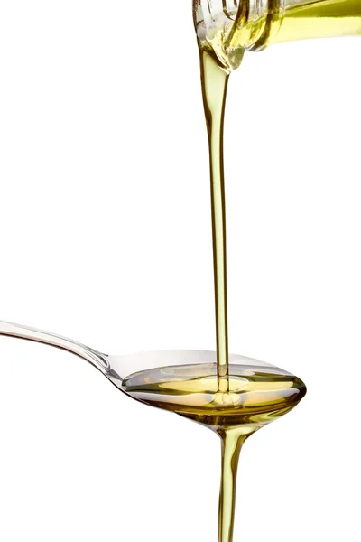 Оливковое масло приправы вегетарианской пищи — стоковое фото