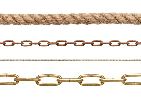 Chain rope connection slavery strenght link — Stock Photo, Image