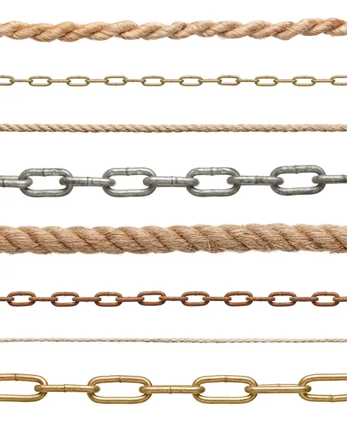 Chain rope connection slavery strenght link — Stock Photo, Image