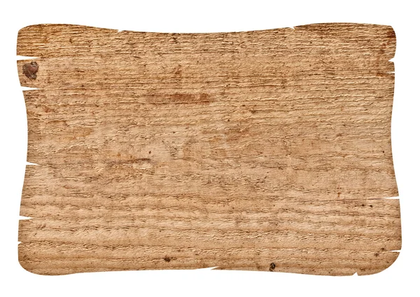 Planka trä isolerad på vit bakgrund — Stockfoto