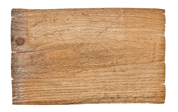 Plank hout geïsoleerd op witte achtergrond — Stockfoto