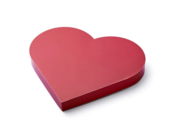 Червоне серце любов цукерки коробка — стокове фото