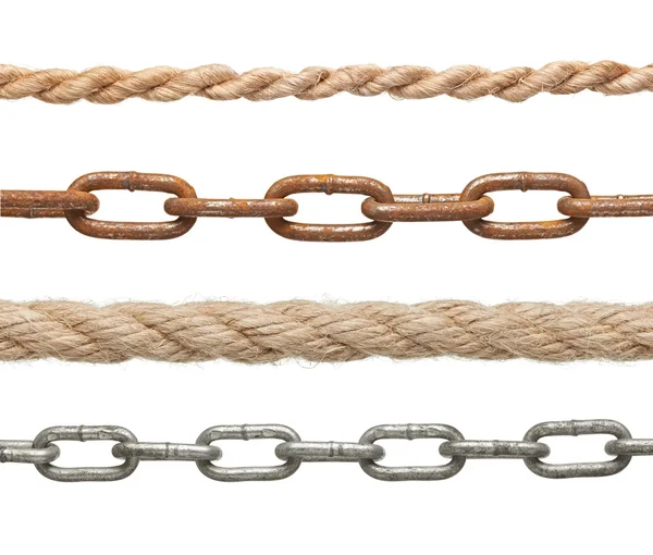 Chain rope connection slavery strenght link — Stock Photo, Image