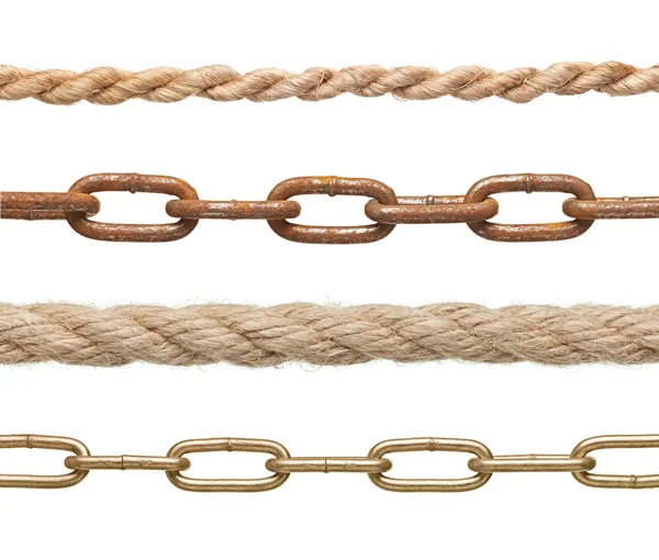 Chain rope connection slavery strenght link — Stock Photo, Image