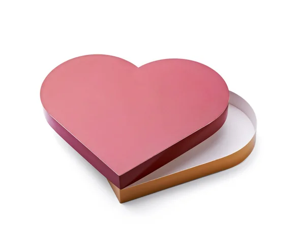 Corazón rojo amor caramelo caja — Foto de Stock