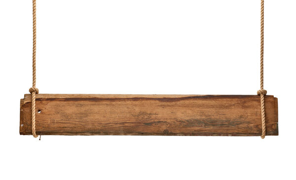 Деревянный знак веревка сообщение висит
