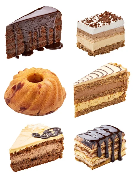 Conjunto de sabrosos pasteles — Foto de Stock