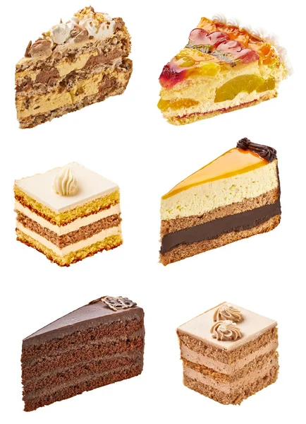 Zestaw wyśmienitych tortów — Zdjęcie stockowe