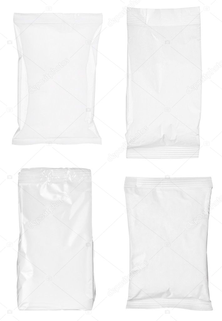 white paper bag package