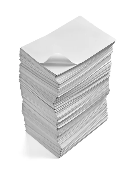 Pile de papiers avec curl documents bureau entreprise — Photo