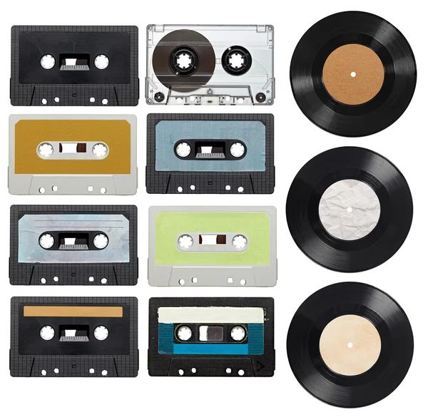 Musica audio nastro vinile vintage — Foto Stock