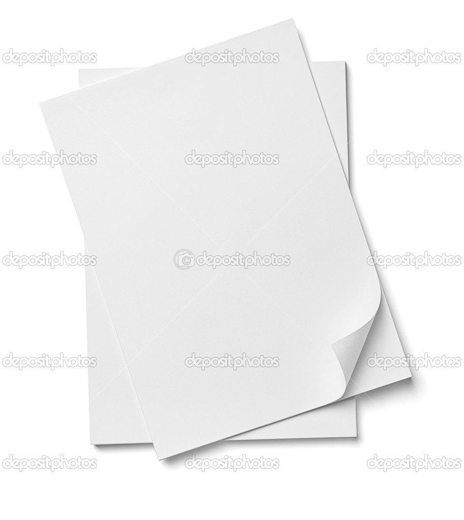 stack of papers with curl documents office business