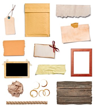 Grunge kağıt parçası Not