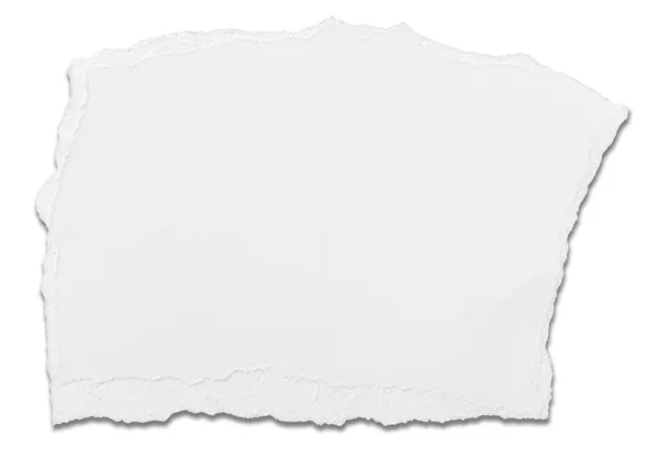 White paper ripped message background — Stock Photo, Image