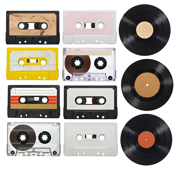 Musica audio nastro vinile vintage — Foto Stock