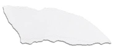 Beyaz ileti arka planını yırtık kağıt