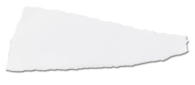 Beyaz ileti arka planını yırtık kağıt