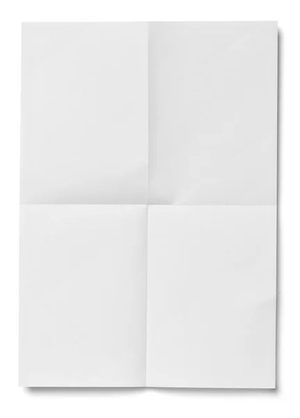 White crumpled unfolded note paper office business — Stock Photo, Image