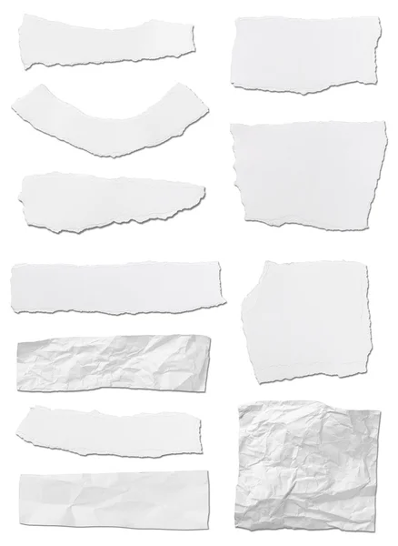 White paper ripped message background — Stock Photo, Image