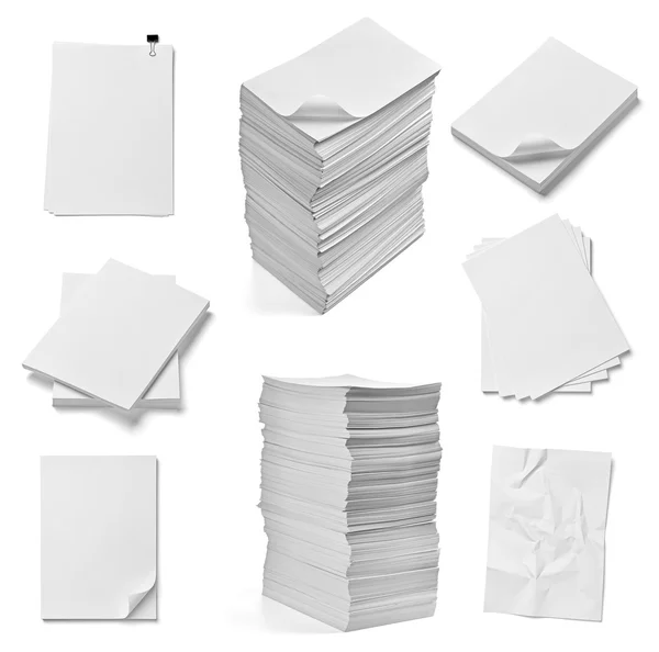 Stack of papers documents office business — Stock Photo, Image