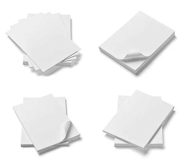 Stack of papers with curldocuments office business — Stock Photo, Image