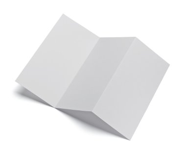 katlanmış kitapçık beyaz boş kağıt şablonu kitap