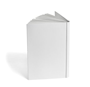 kitap defter ders kitabı beyaz boş kağıt şablonu