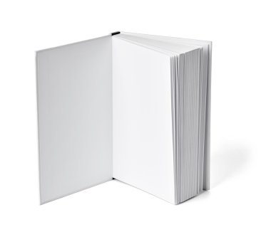 kitap defter ders kitabı beyaz boş kağıt şablonu