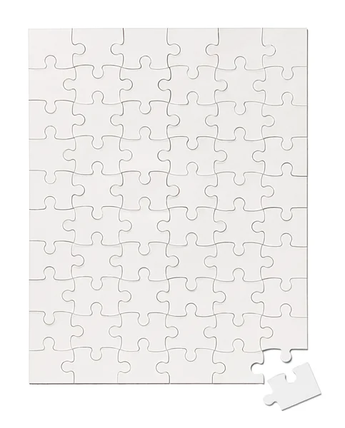 Puzzle game solution teamwork — Stock Photo, Image