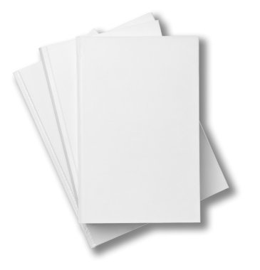 kitap defter ders kitabı beyaz boş kağıt şablonu