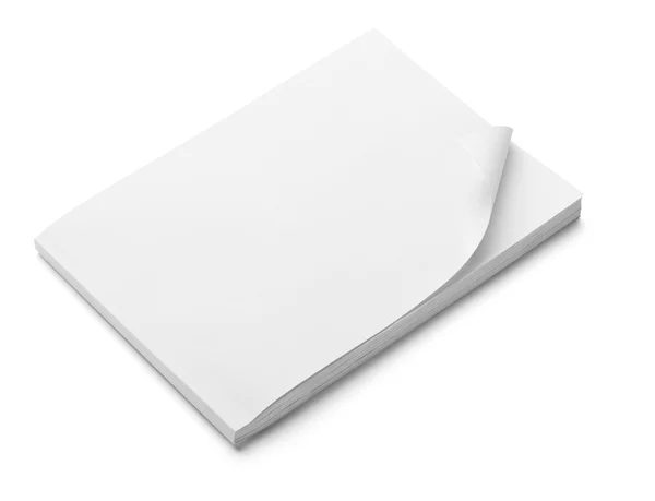 Livro caderno livro modelo de papel branco em branco — Fotografia de Stock