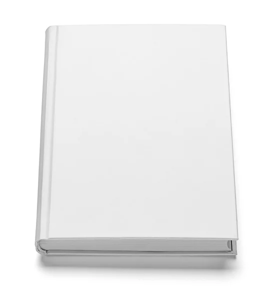 Könyv notebook tankönyv fehér üres papír sablon — Stock Fotó
