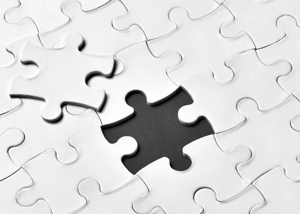 Puzzle-Spiel Lösung Teamwork — Stockfoto